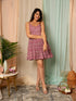 MULMUL VEYA FLORAL JAAL HAND BLOCK PRINTED MINI DRESS MULMUL VEYA FLORAL JAAL HAND BLOCK PRINTED MINI DRESS